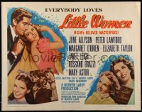 7t0432 LITTLE WOMEN 1/2sh R1962 June Allyson, Elizabeth Taylor, Peter Lawford, Janet Leigh