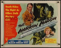 7t0440 NARROW MARGIN style A 1/2sh 1952 Richard Fleischer classic film noir, Charles McGraw!