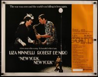 7t0441 NEW YORK NEW YORK 1/2sh 1977 Robert De Niro plays sax while Liza Minnelli sings!