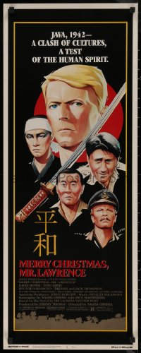 7t0597 MERRY CHRISTMAS MR. LAWRENCE insert 1983 David Bowie in World War II Japan!