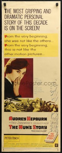 7t0602 NUN'S STORY insert 1959 religious missionary Audrey Hepburn was not like the others!