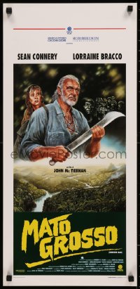 7t1012 MEDICINE MAN Italian locandina 1992 Sean Connery & Lorraine Bracco by Sandro Cecchini!