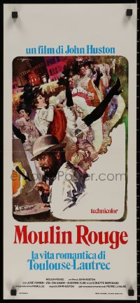 7t1018 MOULIN ROUGE Italian locandina R1974 Jose Ferrer, different art by Alessandro Biffignandi!