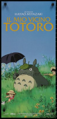 7t1023 MY NEIGHBOR TOTORO Italian locandina 2009 classic Hayao Miyazaki anime cartoon, great image!