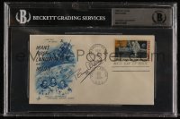 7w0645 BUZZ ALDRIN slabbed signed first day cover 1978 the second astronaut to walk on the moon!