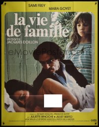 7y0913 FAMILY LIFE French 1p 1985 Sami Frey, Mara Goyet, young Juliette Binoche, rare!