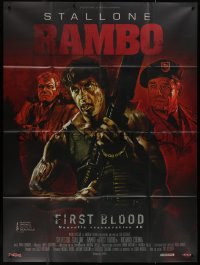 7y0920 FIRST BLOOD French 1p R2019 different art of Sylvester Stallone as Rambo, Crenna, Dennehy!