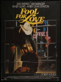 7y0924 FOOL FOR LOVE French 1p 1986 Sam Shepard & Kim Basinger, directed by Robert Altman, rare!