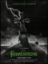 7y0927 FRANKENWEENIE teaser French 1p 2012 Tim Burton's remake of his own cartoon short from 1984!