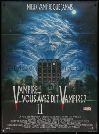 7y0930 FRIGHT NIGHT 2 French 1p 1989 the suckers are back, great sexy vampire monster artwork!