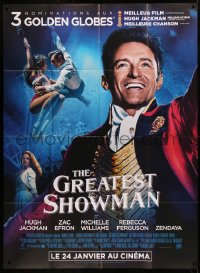 7y0957 GREATEST SHOWMAN advance French 1p 2018 impossible comes true, Hugh Jackman as P.T. Barnum!