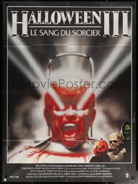 7y0962 HALLOWEEN III French 1p 1983 Season of the Witch, sequel, cool horror image by Landi!