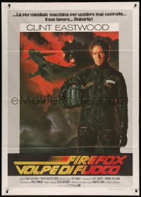 7y0563 FIREFOX Italian 1p 1982 cool C.D. de Mar art of the flying killing machine & Clint Eastwood!