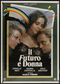 7y0570 FUTURE IS WOMAN Italian 1p 1984 sexy Ornella Muti between Hanna Schygulla & Niels Arestrup!