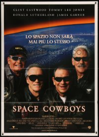 7y0661 SPACE COWBOYS Italian 1p 2000 astronauts Clint Eastwood, Tommy Lee Jones, Sutherland & Garner!