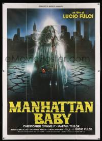 7y0387 EYE OF THE EVIL DEAD Italian 2p 1982 Lucio Fulci's Manhattan Baby, Enzo Sciotti art of ghoul!