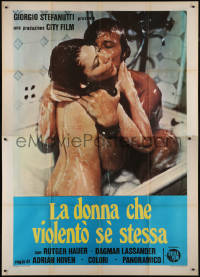 7y0403 HARD TO REMEMBER Italian 2p 1977 Rutger Hauer & sexy Dagmar Lassander naked bathtub, rare!