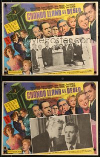 7y0141 EXECUTIVE SUITE 8 Mexican LCs 1954 William Holden, Barbara Stanwyck, Fredric March, Allyson