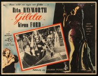 7y0167 GILDA Mexican LC 1946 art of sexy Rita Hayworth in sheath dress + photo with Glenn Ford!