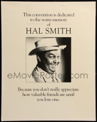 7y0094 HAL SMITH 16x20 memorial poster 1994 dedicated to the memory of Andy Griffith Show's Otis!