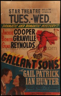 7y0245 GALLANT SONS WC 1940 sexy Gail Patrick, Ian Hunter, Bonita Granville, ultra rare!