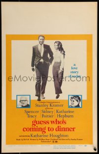 7y0253 GUESS WHO'S COMING TO DINNER WC 1967 Sidney Poitier, Spencer Tracy, Katharine Hepburn