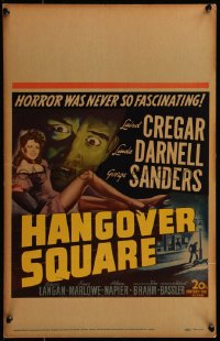 7y0255 HANGOVER SQUARE WC 1945 art of sexy Linda Darnell, Sanders, horror was never so fascinating!