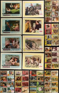 7z0364 LOT OF 91 1960S COWBOY WESTERN LOBBY CARDS 1960s incomplete sets from several movies!