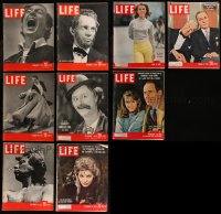 7z0513 LOT OF 9 LIFE MAGAZINES 1937-1961 filled with great images & articles!