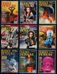 7z0510 LOT OF 9 SCIENCE FICTION AGE MAGAZINES 1992-1999 filled with great sci-fi images & articles!