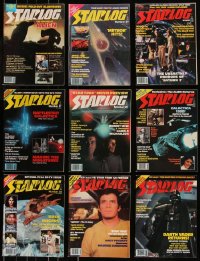 7z0480 LOT OF 9 STARLOG #26-35 MAGAZINES 1979-1980 filled with great sci-fi images & articles!