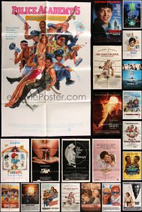 7z0280 LOT OF 99 FOLDED ONE-SHEETS 1970s-1990s great images from a variety of different movies!