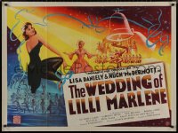 8a0723 WEDDING OF LILLI MARLENE British quad 1953 art of Lisa Daniely as the famous WWII singer!