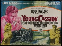 8a0729 YOUNG CASSIDY British quad 1965 John Ford, bellowing, brawling, womanizing Rod Taylor!