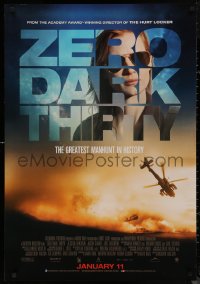 8a0369 ZERO DARK THIRTY advance Canadian 1sh 2013 Jessica Chastain, the greatest manhunt in history!