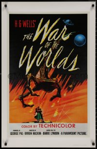 8a0204 WAR OF THE WORLDS 22x34 commercial poster 1983 H.G. Wells classic produced by George Pal!