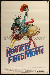 8a0953 KENTUCKY FRIED MOVIE 1sh 1977 John Landis directed comedy, wacky tennis shoe art!