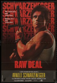 8a0341 RAW DEAL Lebanese 1986 Arnold Schwarzenegger w/ wild hair style not seen in the film!