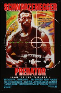 8a1050 PREDATOR 1sh 1987 Arnold Schwarzenegger sci-fi, like nothing on Earth!