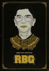 8a1057 RBG DS 1sh 2018 about the life & career of Supreme Court Justice Ruth Bader Ginsburg!