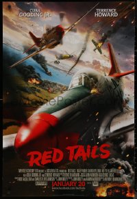 8a1061 RED TAILS advance DS 1sh 2012 Cuba Gooding Jr & Terence Howard as WWII fighter pilots!