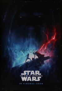 8a1073 RISE OF SKYWALKER int'l teaser DS 1sh 2019 Star Wars, Kylo battles Rey, in Cinemas Soon!