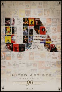 8a0143 UNITED ARTISTS: CELEBRATING 90 YEARS OF FILM 27x40 video poster 2007 great images of posters!