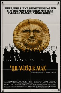 8a1183 WICKER MAN 1sh R1980 Christopher Lee, Britt Ekland, cult horror classic!