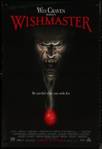 8a1184 WISHMASTER advance DS 1sh 1997 Robert Englund, Kane Hodder, Tony Todd, Wes Craven!