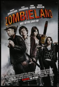 8a1200 ZOMBIELAND advance 1sh 2009 Harrelson, Eisenberg, Stone, nut up or shut up, rated!