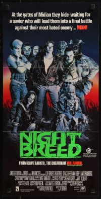 8f0350 NIGHTBREED Aust daybill 1990 Clive Barker, David Cronenberg, Craig Sheffer