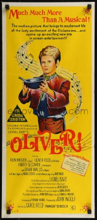 8f0356 OLIVER Aust daybill 1969 Charles Dickens, art of Mark Lester, who wants some more!