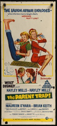 8f0364 PARENT TRAP Aust daybill R1968 Disney, Hayley Mills as twins, Maureen O'Hara, Brian Keith!