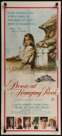 8f0367 PICNIC AT HANGING ROCK Aust daybill 1975 Peter Weir classic about vanishing schoolgirls!